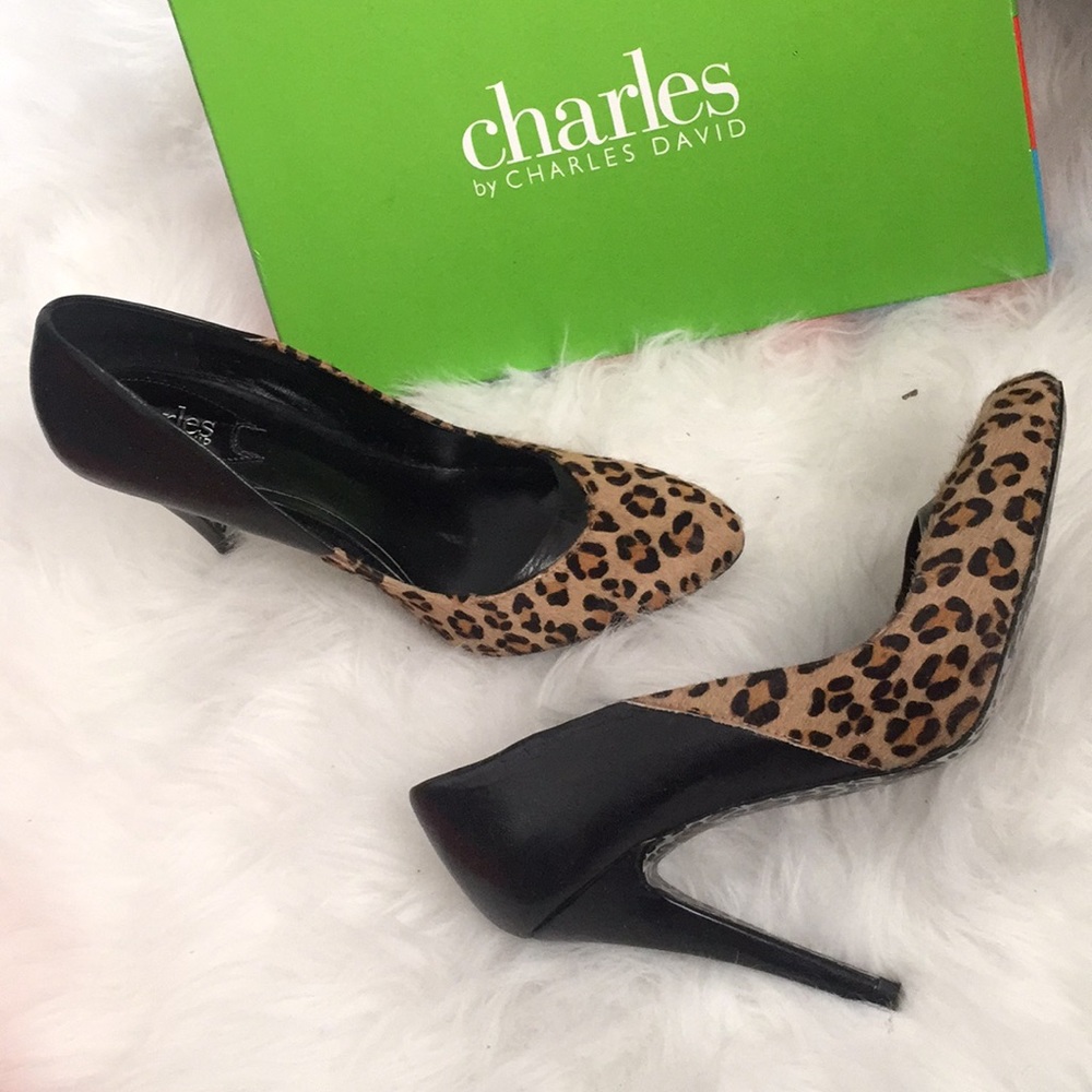 Charles David Leopard Heels